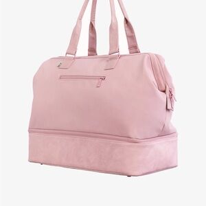 BEIS Pink Travel Bag with Dual-Compartment Design(not new but in good condition)